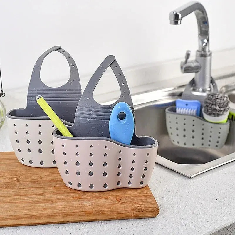 Adjustable Sink Soap & Sponge Holder