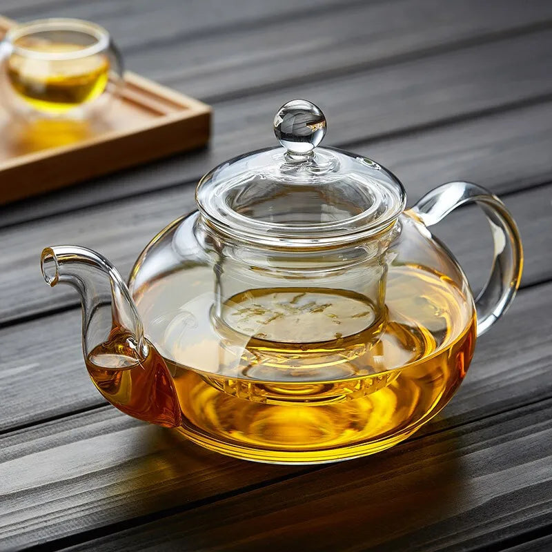 Heat-Resistant Glass Teapot with Infuser