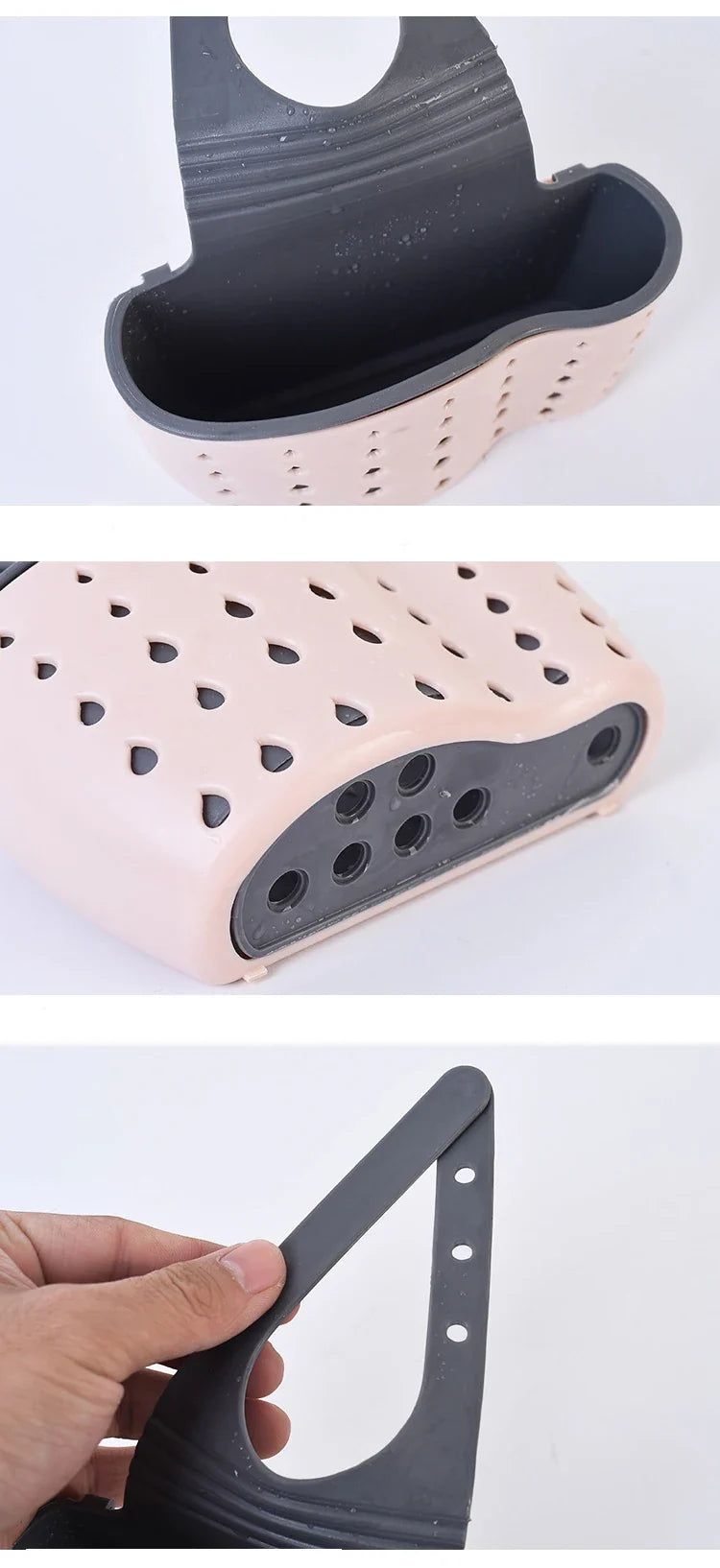 Adjustable Sink Soap & Sponge Holder