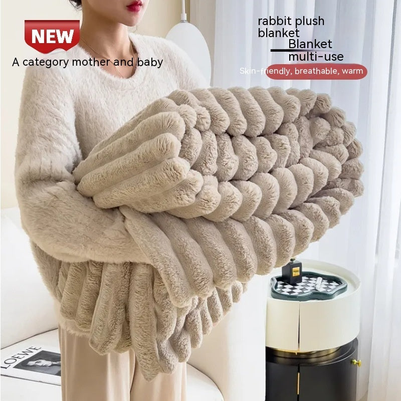 Bubble Plush Throw Blanket – Soft, Cosy Comfort