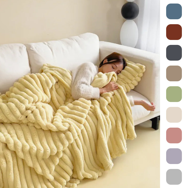 Bubble Plush Throw Blanket – Soft, Cosy Comfort