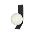 Adjustable Opal Glass Globe Wall Light
