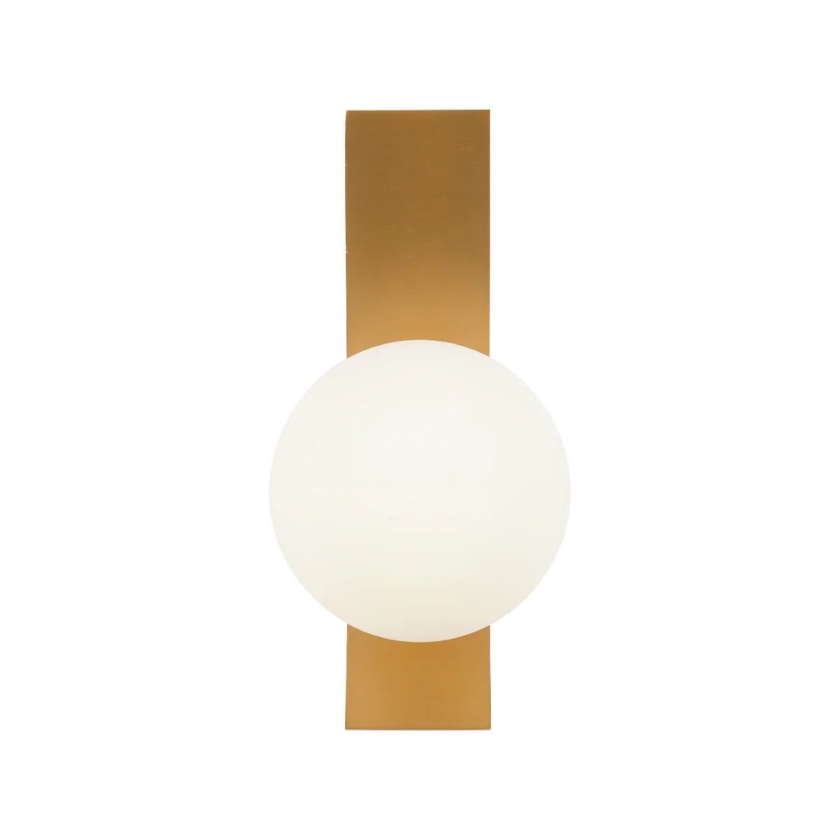 Adjustable Opal Glass Globe Wall Light