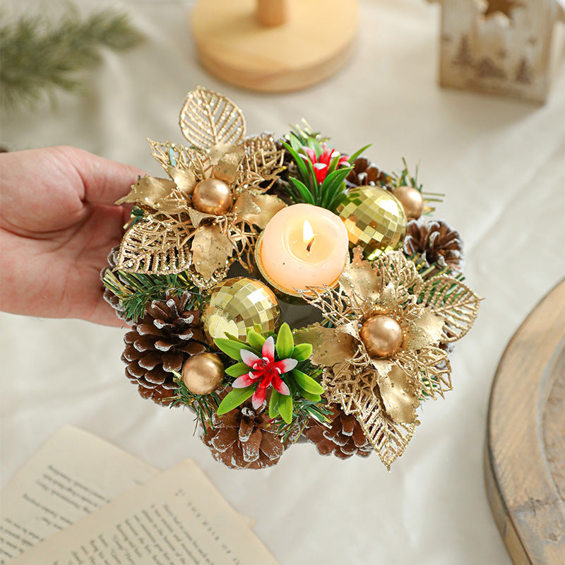 Christmas Wreath Candle Holder