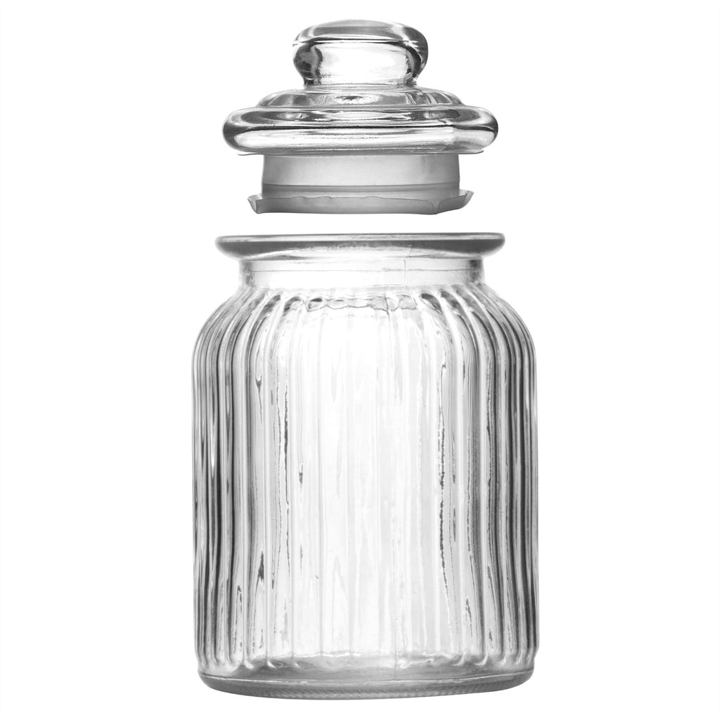 Vintage Airtight Glass Jars 990ml - Set of 3
