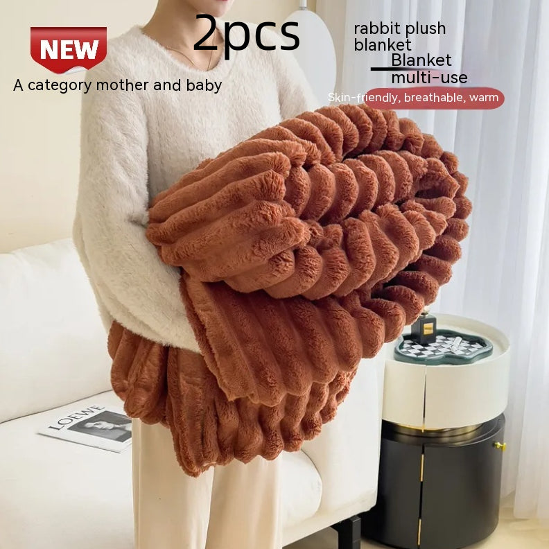 Bubble Plush Throw Blanket – Soft, Cosy Comfort