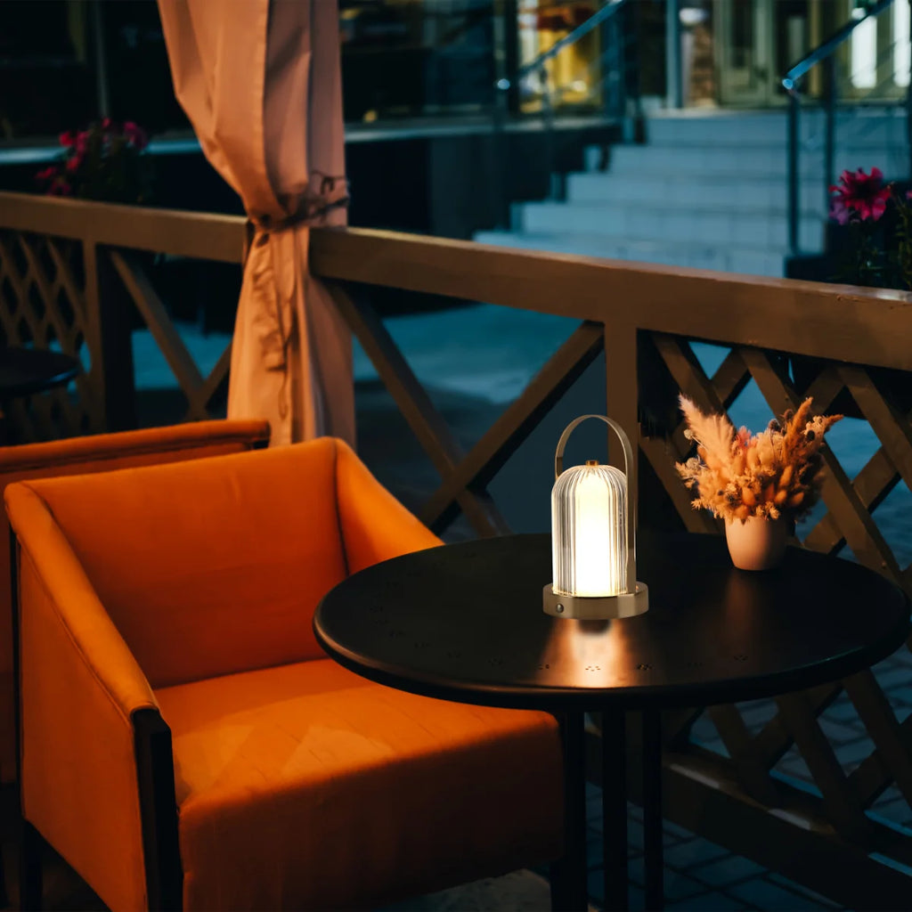 Gleam Guard Rechargeable LED Lantern Table Lamp
