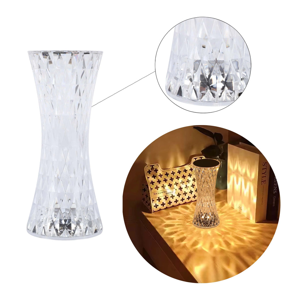 Lumi Crystal Touch Rechargeable LED Table Lamp