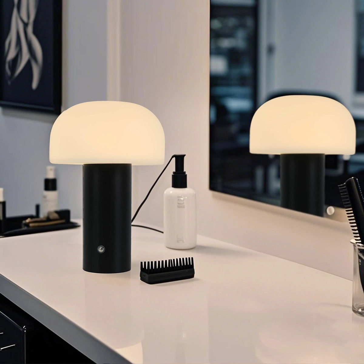 Modern Mushroom Rechargeable LED Table Lamp