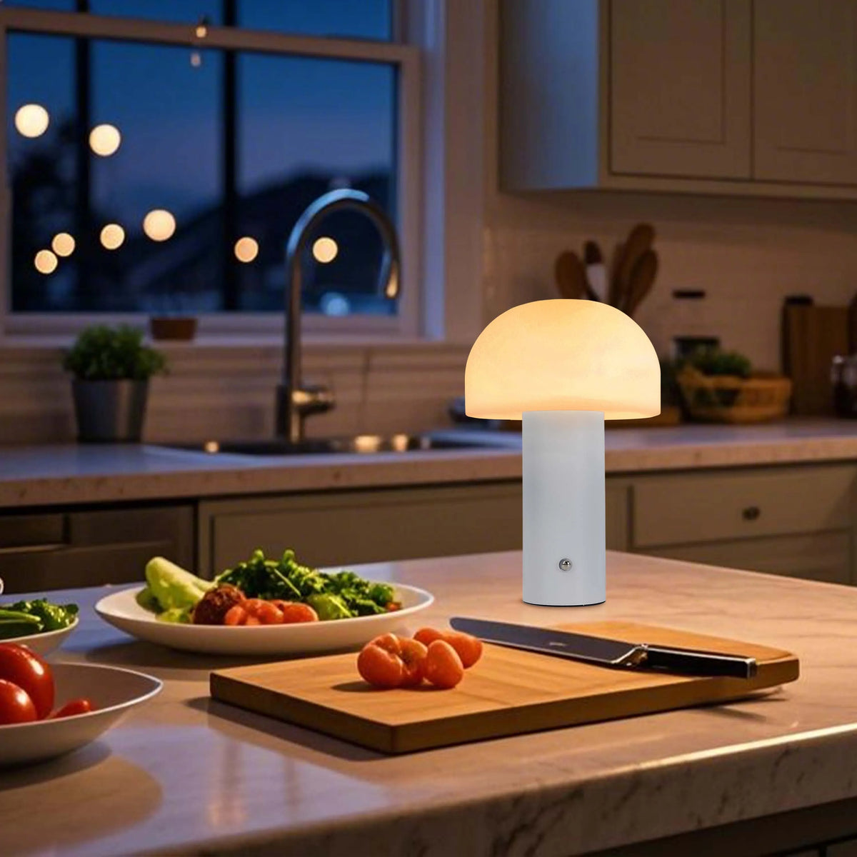 Modern Mushroom Rechargeable LED Table Lamp