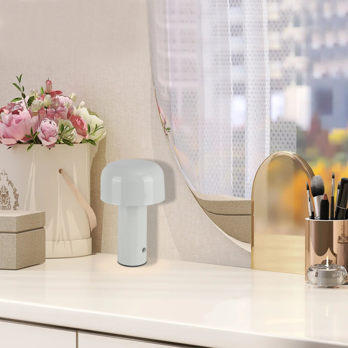 Modern Mushroom Rechargeable LED Table Lamp